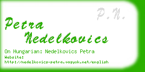 petra nedelkovics business card